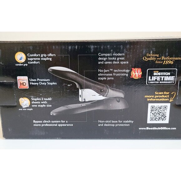 Stanley Bostitch Professional Heavy Duty Stapler, Remover, 60 Sheet Capacity - Picture 4 of 12